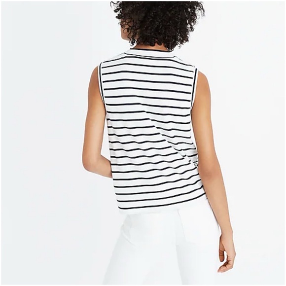 Madewell Mock Neck Striped Tank XXS - Picture 4 of 12